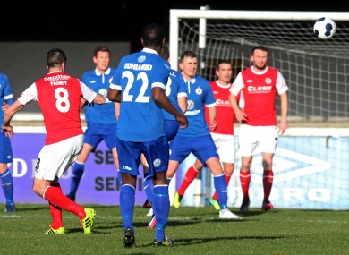 Keith Fahey scores against Sligo.