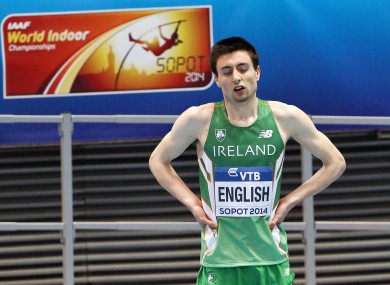 Ireland's Mark English finished fourth in his event.