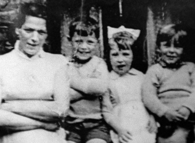 Jean McConville with three of her children.