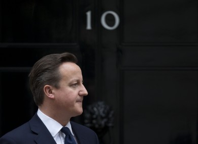 British Prime Minister David Cameron