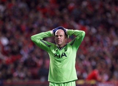 Brad Friedel: beaten from the spot in stoppage time.