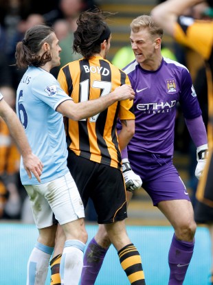 Boyd and Hart clashed following a penalty claim on Saturday.
