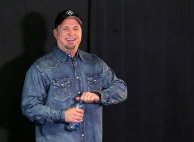 Garth Brooks at Croke Park stadium, Dublin, during his concert announcement.