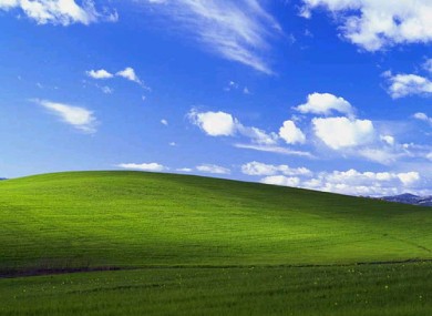The original Windows XP background