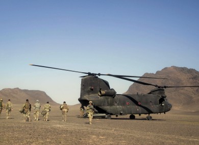 File Photo: Soldiers part of the NATO- led mission in Afghanistan.
