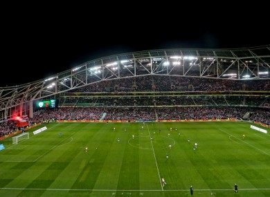 The Aviva Stadium will host the four games if the FAI's bid is successful.