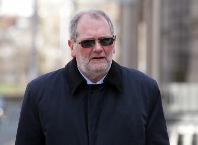John Corrigan arriving at the PAC in February.