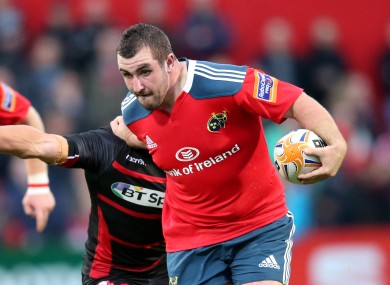 Cronin's power in attack has stood out for Munster this season.