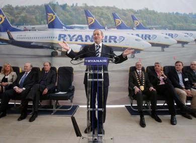 Taoiseach Enda Kenny at Ryanair's new campus.