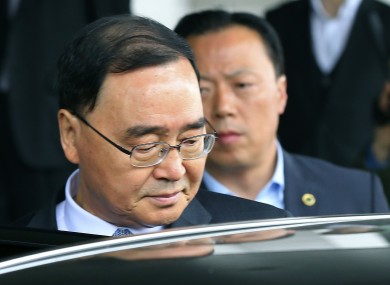 South Korean Prime Minister Chung Hong-won.