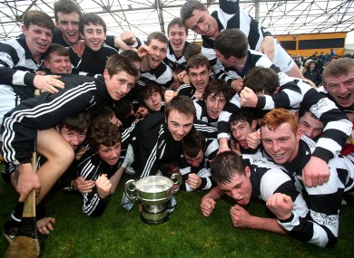 St. Kieran's players celebrate.