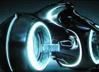 The light cycle from Tron.