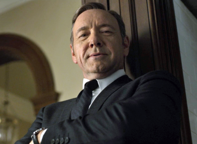 Kevin Spacey as the famously untrustworthy Frank Underwood in 'House of Cards'