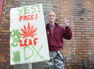 Legalise cannabis protest