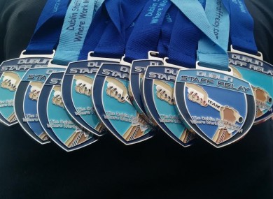 Yes, we've been busy. TheJournal.ie and TheScore.ie were out for glory at the Dublin Staff Relay in the Phoenix Park last night.