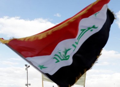 File photo of an Iraqi national flag.