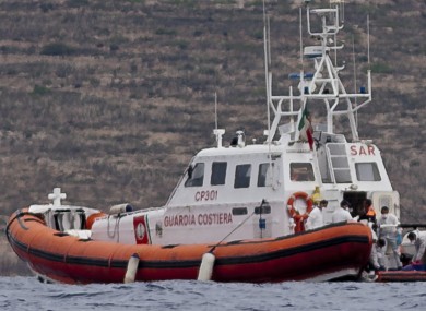 File photo of the Italian Coast Guard.