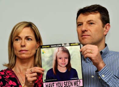 File of Kate and Gerry McCann.