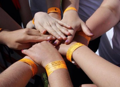 The wristbands that are available from the Irish Coast Guard.