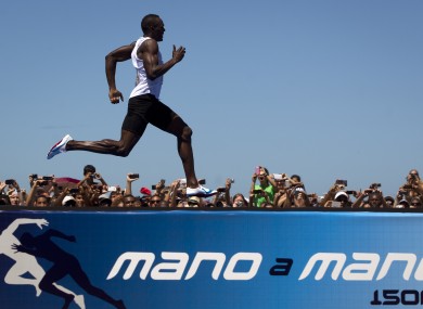Bolt at the Copacabana last year.