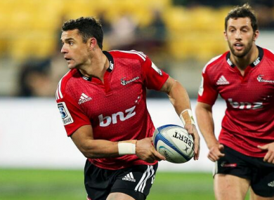 Dan Carter made his first start for the Crusaders after his break away from the game.