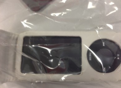 The iPod which was found in the cistern