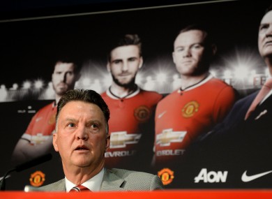 Louis van Gaal expressed his dissatisfaction with United's performance against Roma.