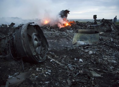 The site of the crash.