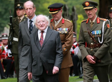 The unveiling of the Commonwealth Cross of Sacrifice at Glasnevin Cemetery last week.