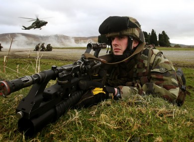 Members of the 44th Infantry Group train in Wicklow earlier this year.