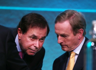Alan Shatter and Enda Kenny in happier times.