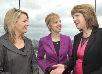 Labour senators Lorraine Higgins and Ivana Bacik, pictured with Joan Burton, are among those who think there should be a fresh abortion referendum.