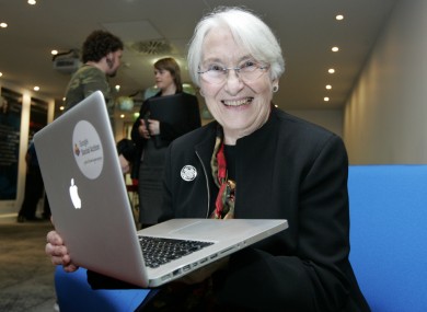 File photo of Dorothy Harrington at the Google/Age Action Silver Surfer Awards in Dublin.