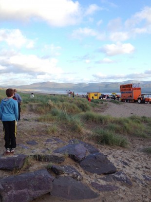 The scene of the rescue this evening