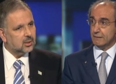 Israeli ambassador Boaz Modai (L), and Palestinian ambassador Ahmad Abdelrazek (R) will appear before TDs and Senators today.