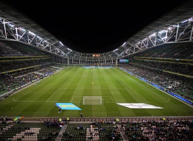 The Aviva Stadium's facilities were largely praised by UEFA's report.