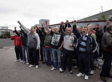 Public rally to support the locked out Greyhound Worker.