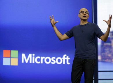 Microsoft CEO Satya Nadella earlier this year.