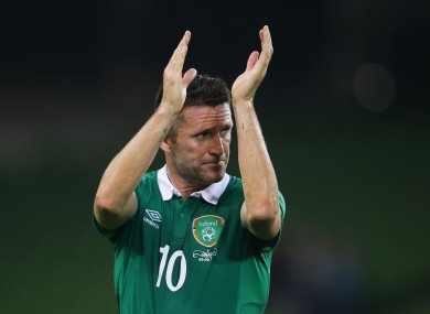 Robbie Keane looks set to start against Georgia on Sunday.