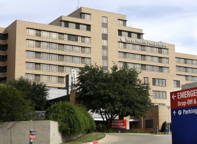 The emergency room at Texas Health Presbyterian Hospital Dallas, where U.S. Ebola patient Thomas Eric Duncan was being treated.