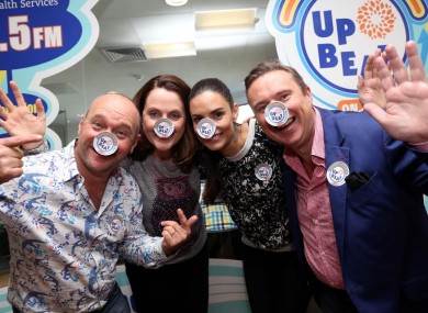 Alan Shortt, Alison Canavan, Ruth Scott and Shay Byrne at the launch of Upbeat On Air.