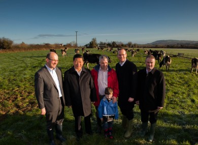 Xi Jinping with Simon Coveney during his 2012 trip to Ireland.