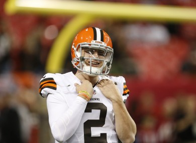 Johnny Football has been involved in very little on the field this evening.