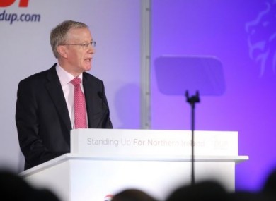 Gregory Campbell says 'never' to an Irish Language Act.