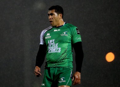 Muliaina made his Connacht debut last night.