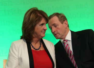 Joan Burton and Enda Kenny will be hoping everything calms down now