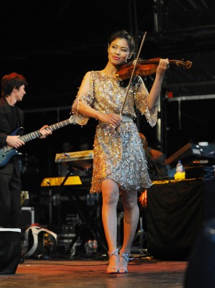 Vanessa-Mae during the day job.