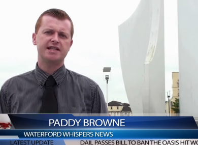 Colm Williamson as reporter Paddy Browne
