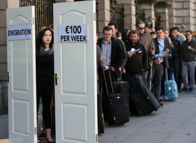 Moira Murphy from the 'We're Not Leaving' campaign during a protest last year.