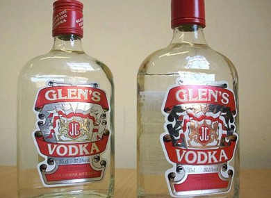 Fake vodka seized in Nottinghamshire.